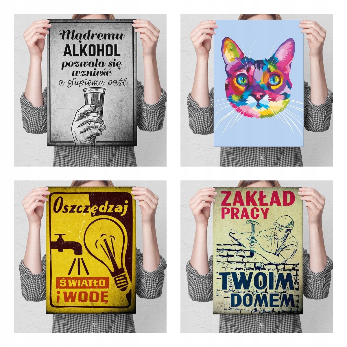 BLACHA METALOWA DO POKOJU GARAŻU WARSZTATU PREZENT Rodzaj metalowy