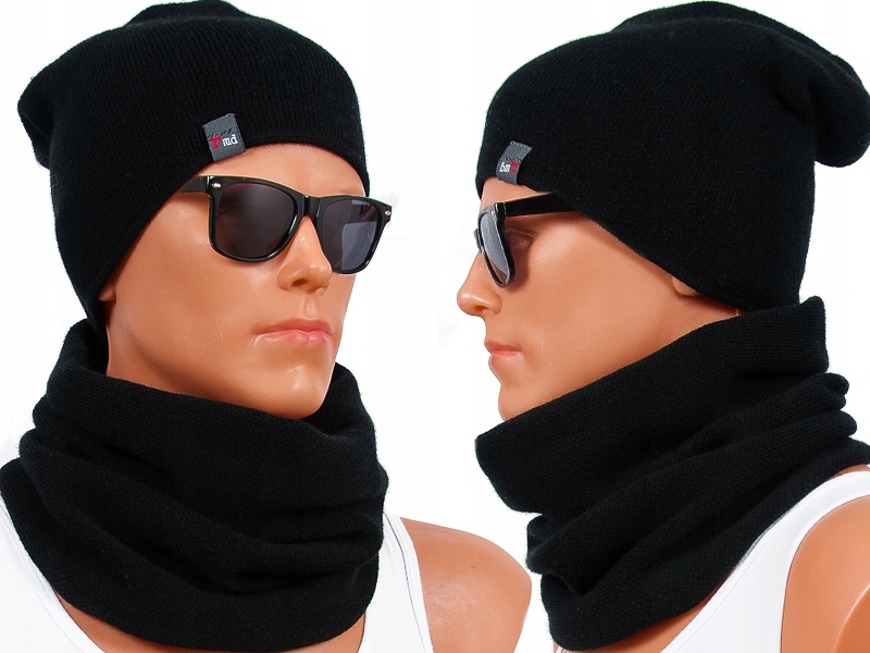 KOMPLET MĘSKI CZAPKA + KOMIN GOLF SPORTOWY KOLORY