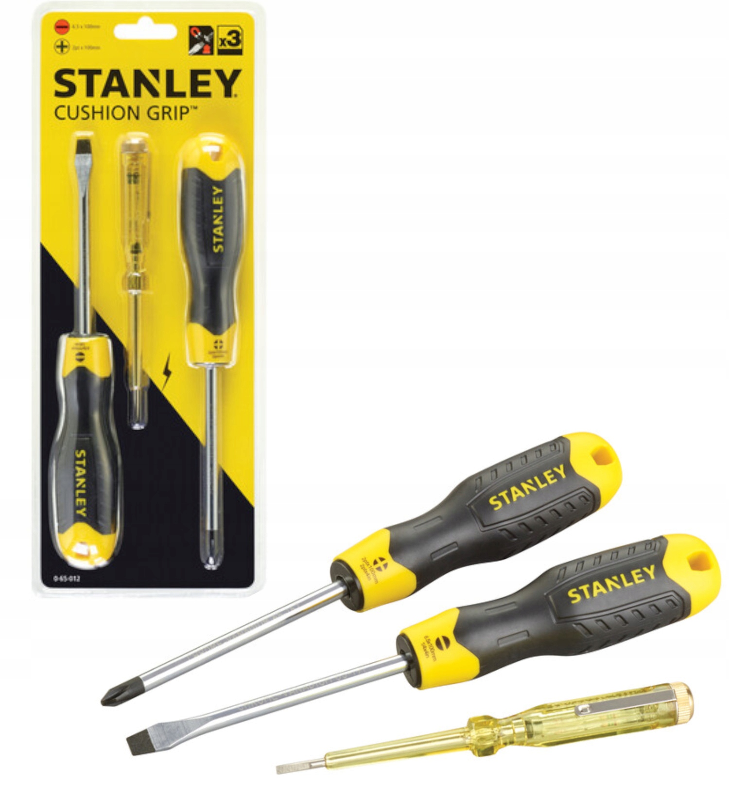 

Zestaw 3 Wkrtętaków Cushion Grip Stanley 0-65-012
