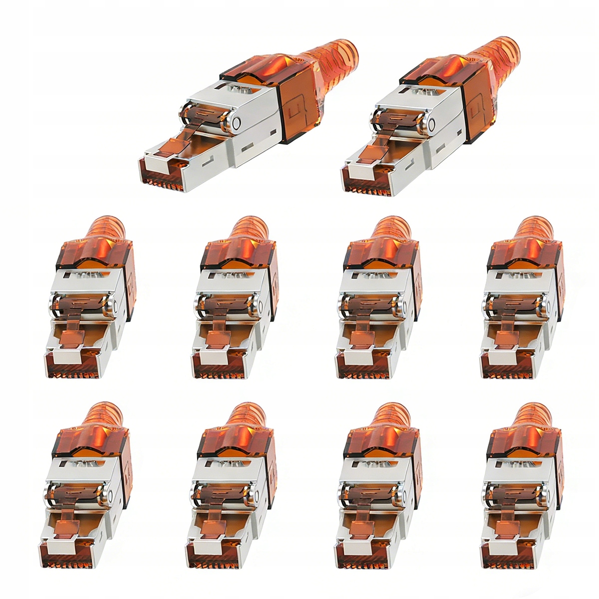 WTYK WTYCZKA RJ45 CAT 7 BEZNARZĘDZIOWY SKRĘCANY 10szt