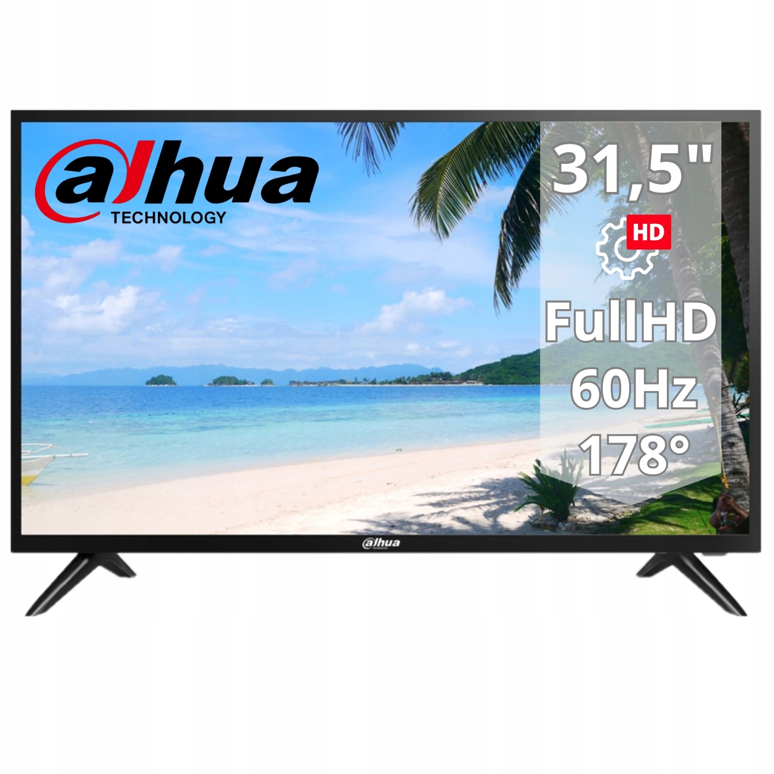 Monitor Dahua 31,5" Fhd LM32-F200 1920x1080 60Hz Hdmi Vga Usb reproduktory 24/7