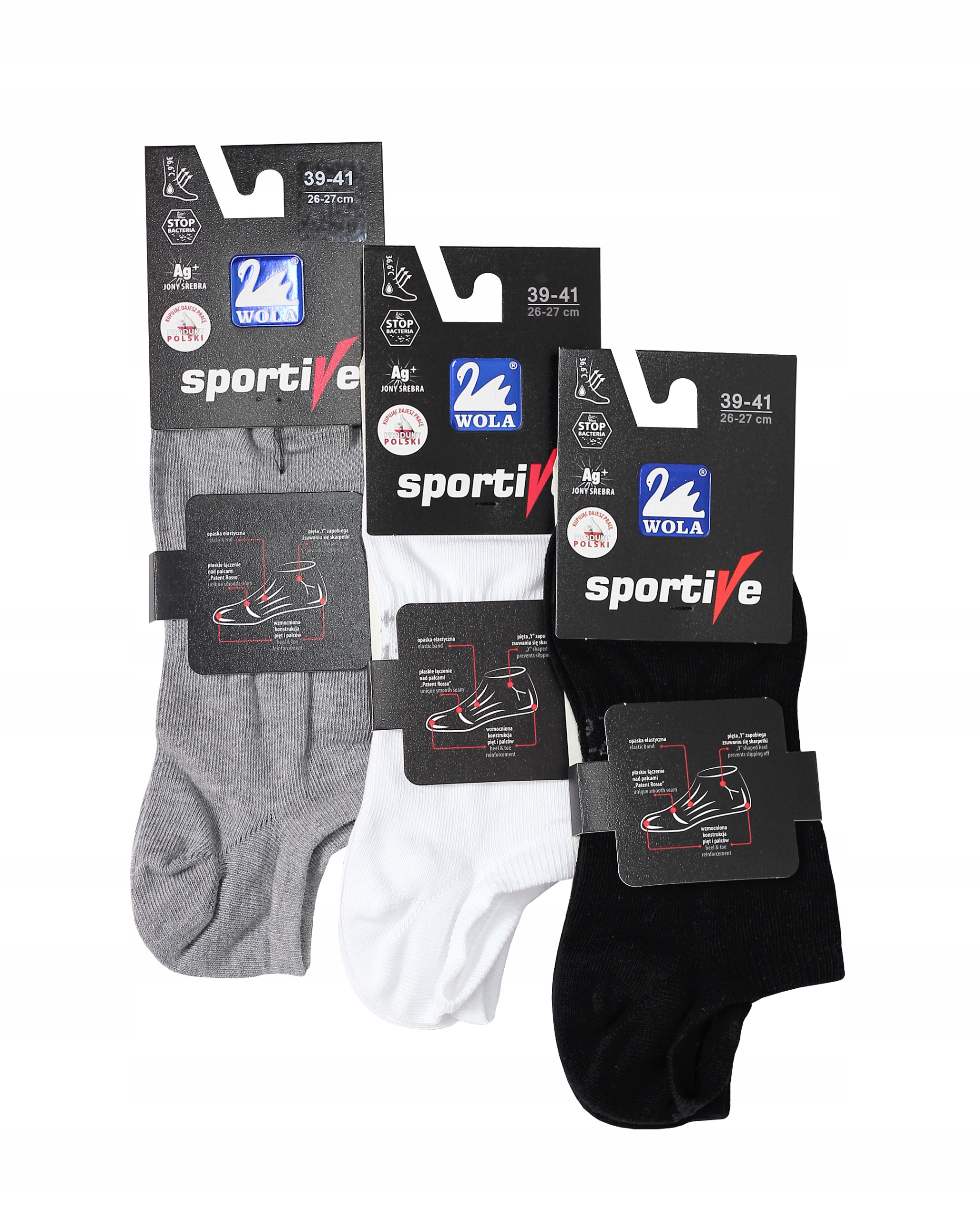 

Wola stopki damskie Sportive Ag+ 33-35 ash
