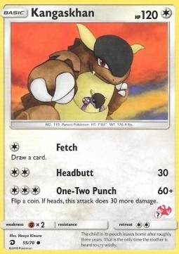 Karty Pokemon (drm 055) Kangaskhan (ba)