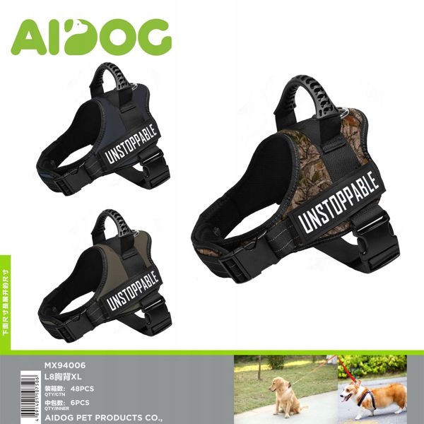 Levně Postroj L8 XL pro psy 80-133 cm Kamuflážní vzor