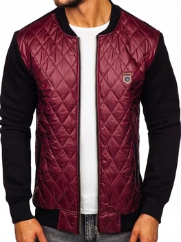 Pánská Přechodová Bunda Bordó 2569-2 Denley_m