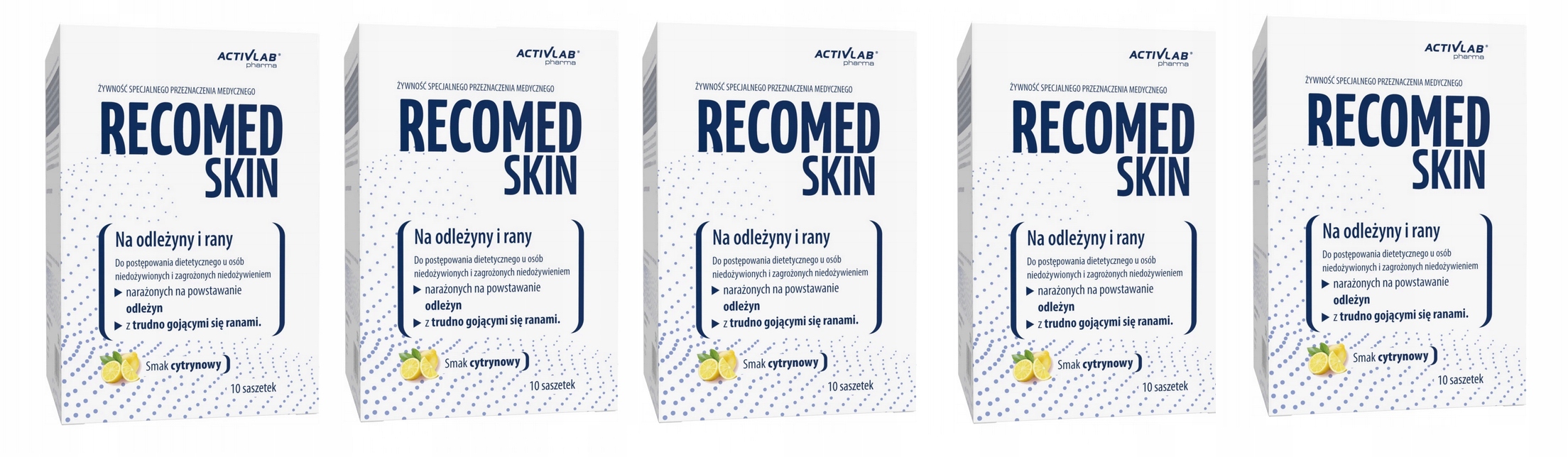 Recomed Skin na odleżyny i rany 5 x 10 saszetek Cytryna