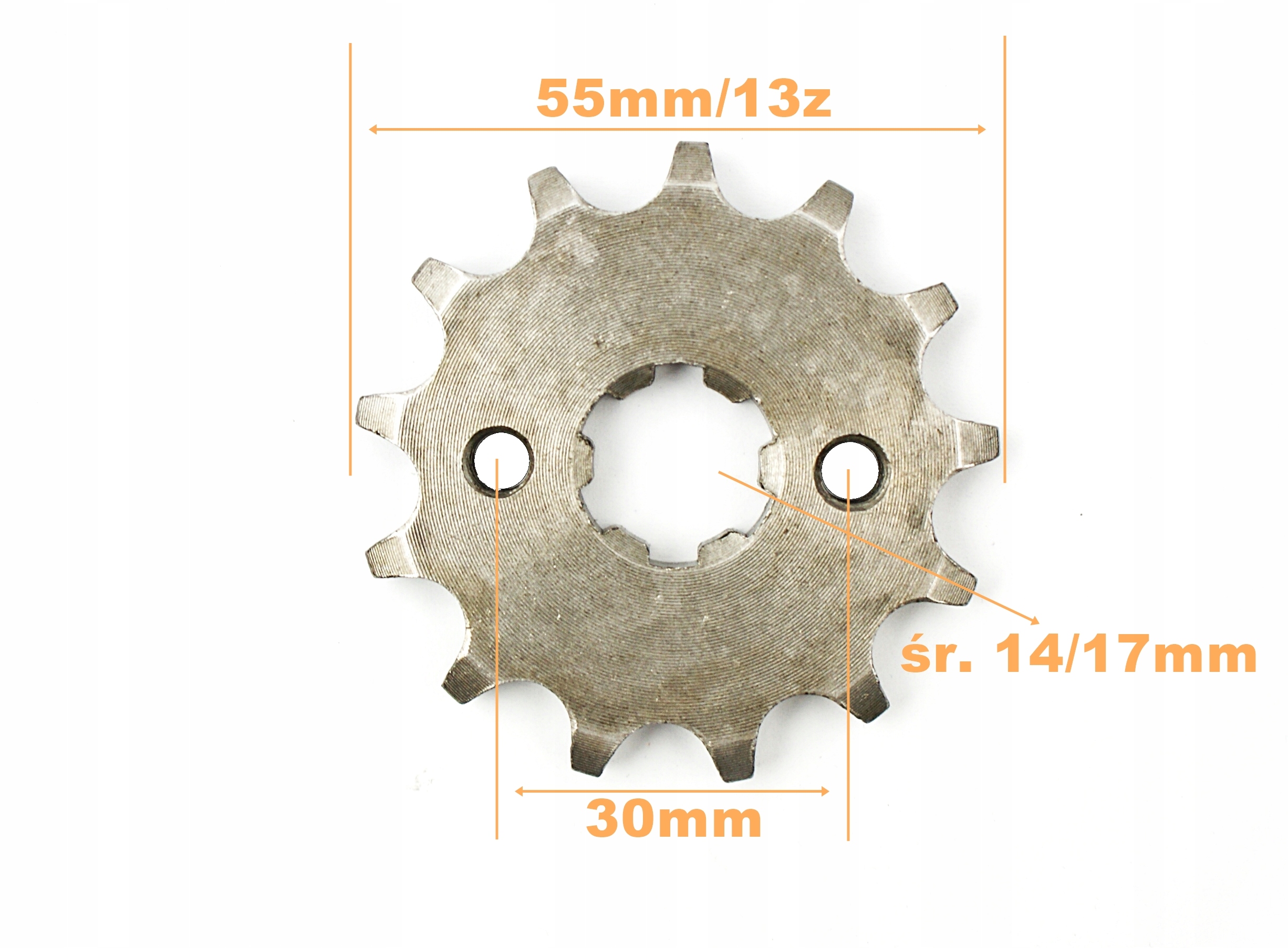 ZĘBATKA ZDAWCZA PRZÓD ATV 428-13 Z + ZABEZPIECZ (Ś Producent inny