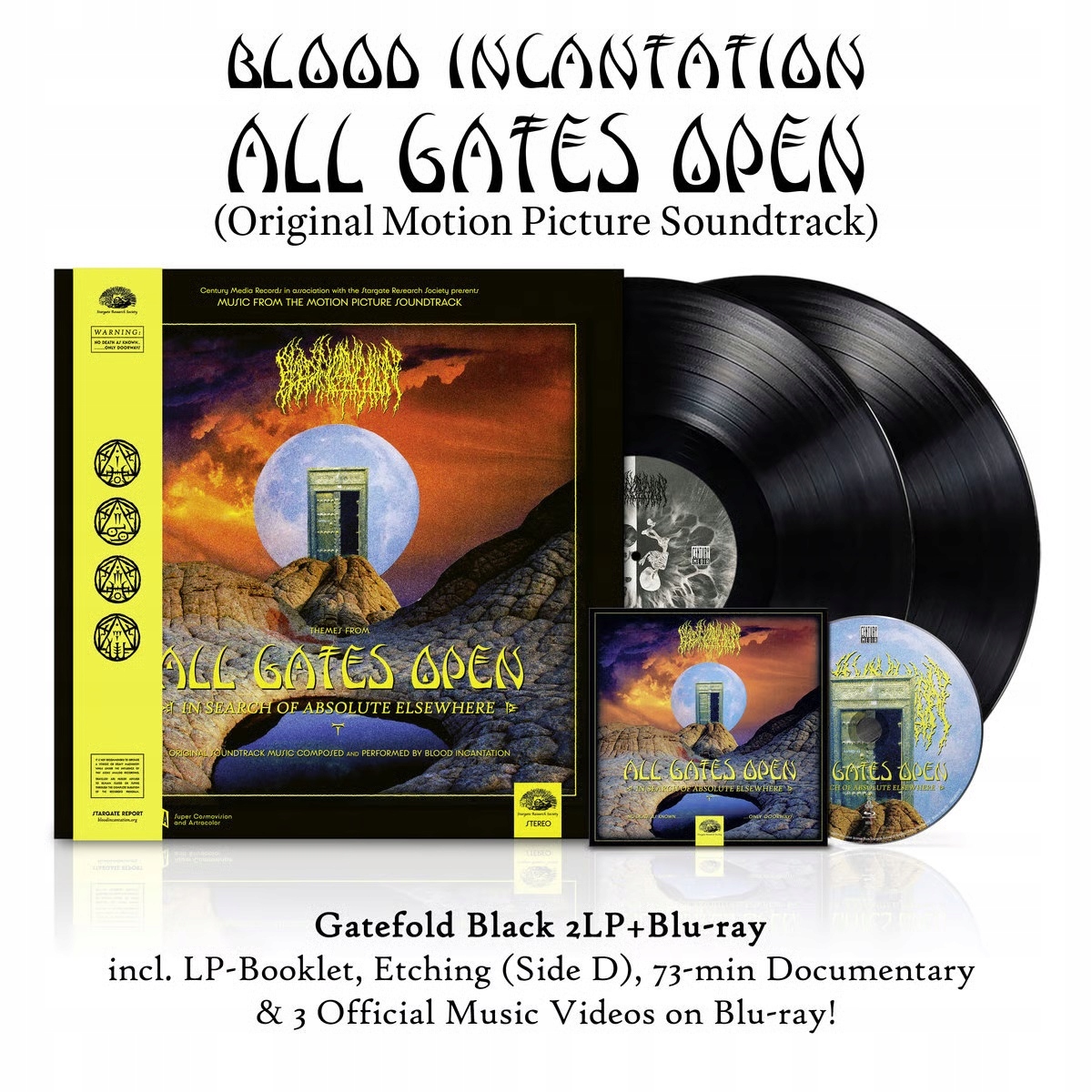 Blood Incantation All Gates Open 2LP 2xWINYL Blu-ray Soundtrack