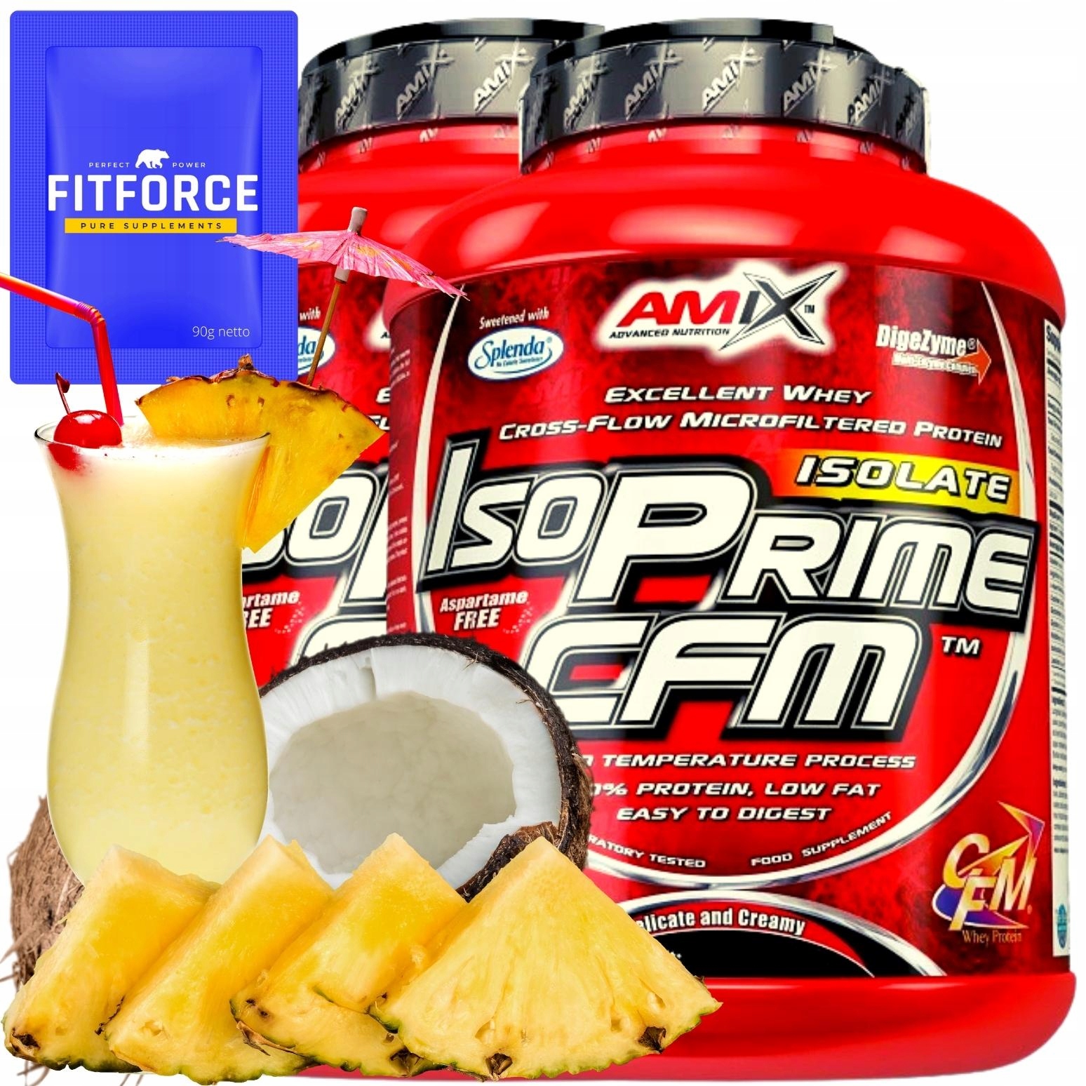 Protein Keto Bílkovina bez cukru a sacharidů 4 kg Amix Izolát Wpi