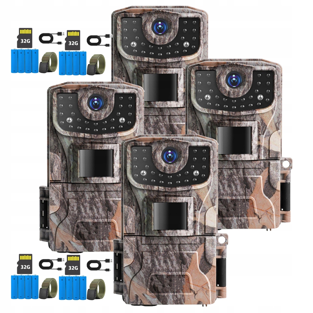 Kamera pro pozorování divoké zvěře 2K 36MP s 32GB kartou a 8 Aa bateriemi