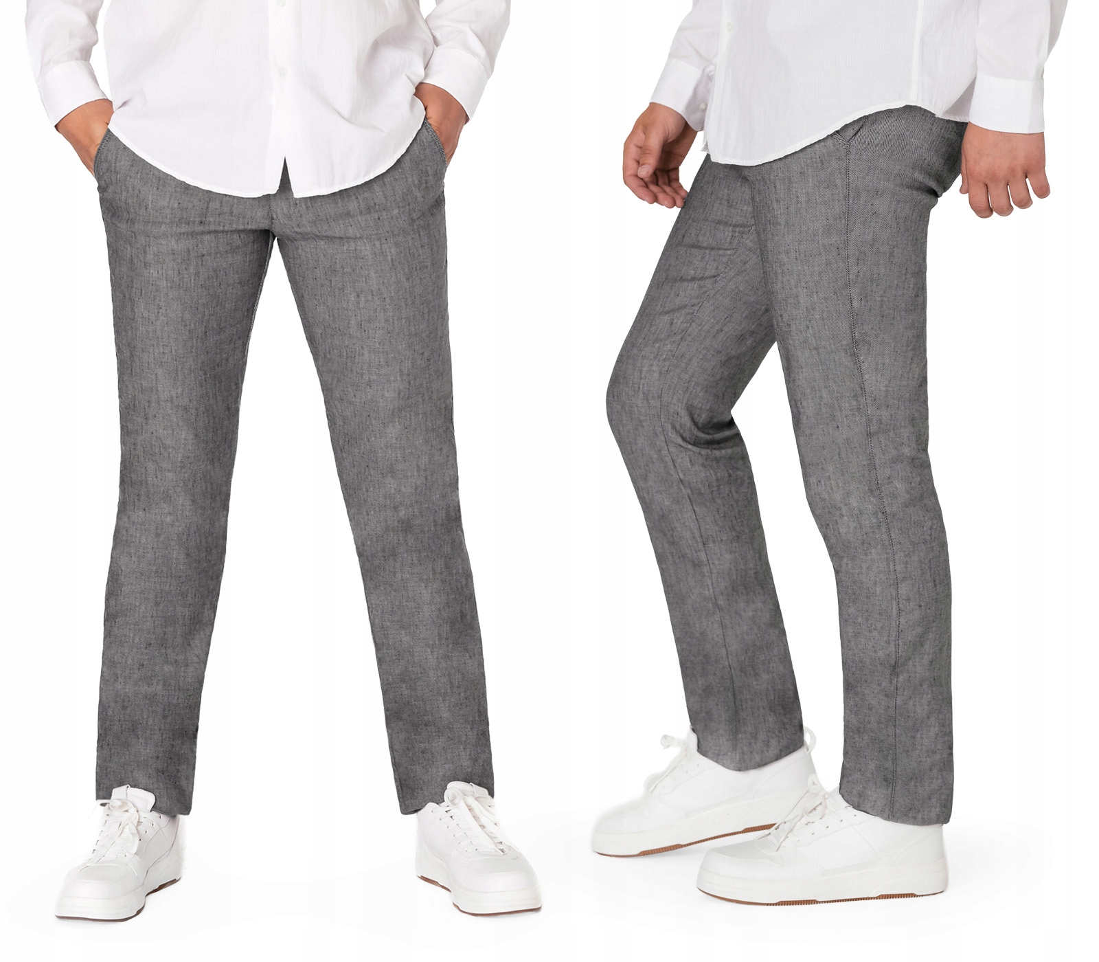 Elegantní pánské společenské kalhoty Chinosy Hunter 410/45 W41L32