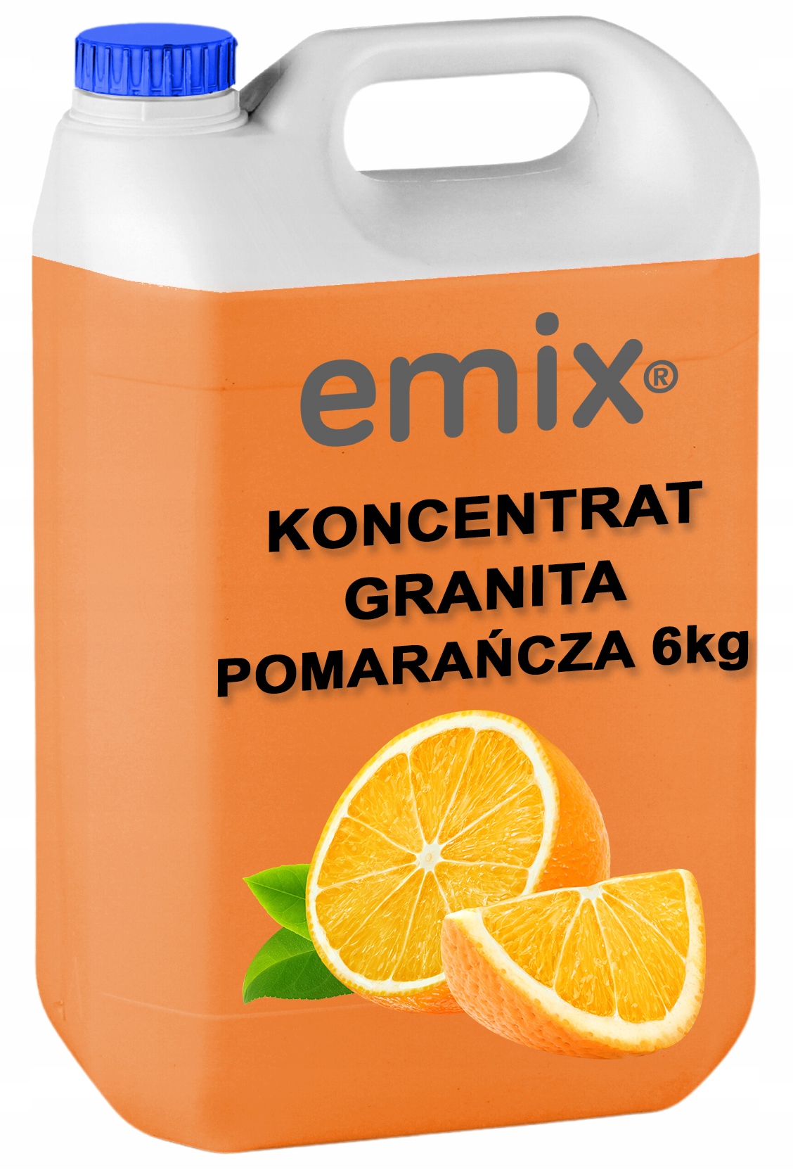 Syrop Pomarańcza Do Granity Slush Granita Koncentrat 5L 1:7 6kg Emix