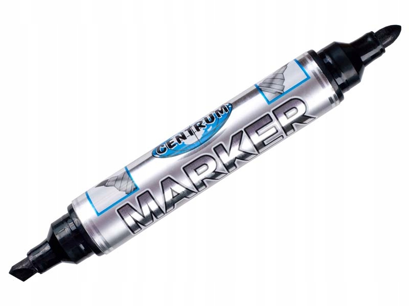 Marker Dwustronny Permanentny Czarny Centrum 1 szt. *1204*