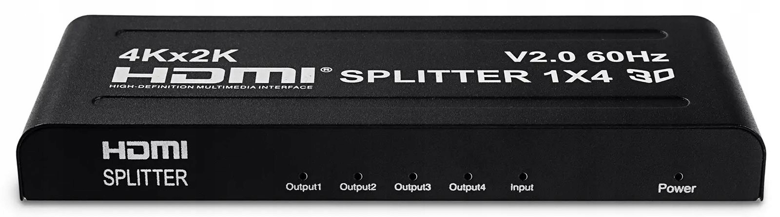 Rozgałęźnik HDMI 1/4 Splitter 4x TV Rozdzielacz Sygnału HD 4K 1080 Spliter