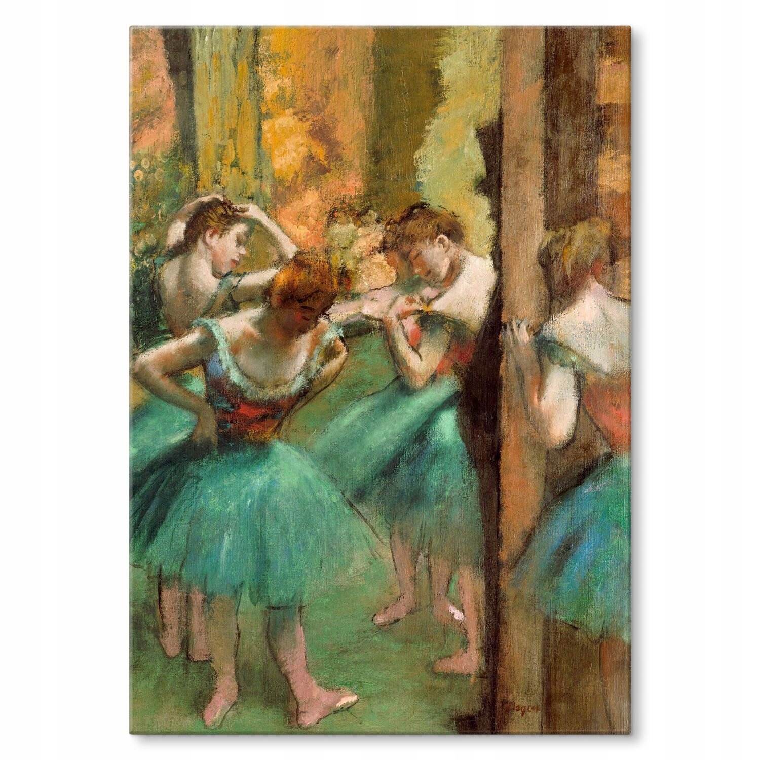 Kovový plakát Dancers pink Edgar Degas Dárek 42 x 59 cm