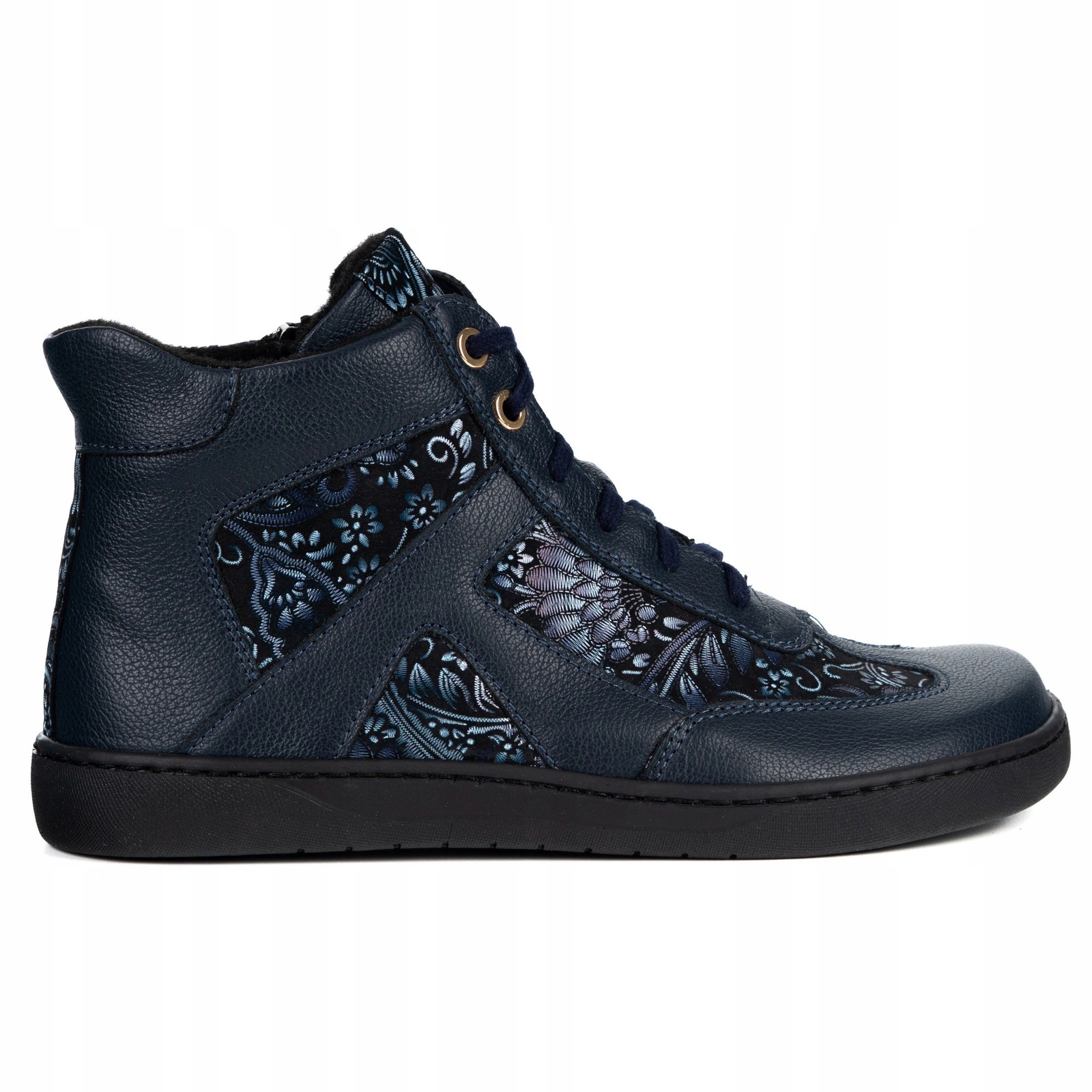 Kotníkové Boty Reese, silnější spodní strana, přírodní kůže, modré, velikost 41