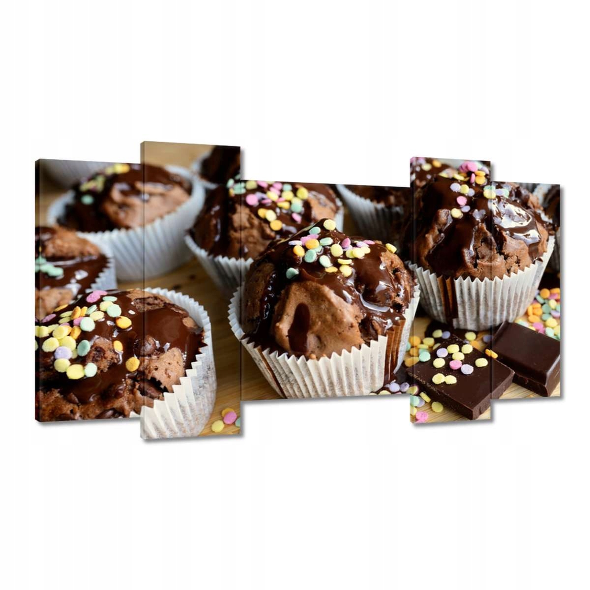 Obrazy 120x65 Čokoládové muffiny s nutellou Nejlepší recept