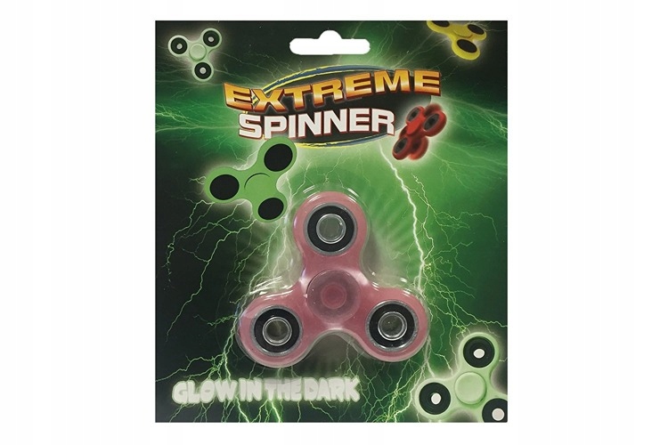 

Extreme Spinner Świecący w Ciemności Kolor Różowy