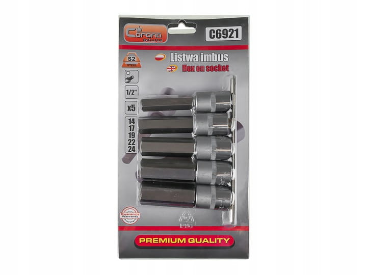 LISTWA IMBUS KLUCZE TRZPIENIOWE CORONA EXCLUSIVE Number of Elements sets