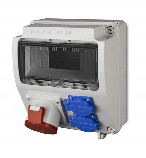 Stavebný Rozvádzač 9-MODULOVÝ 2X2P+Z 5P/32A Bez Zabezpečenia