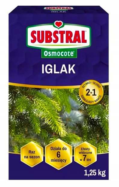 

Substral Osmocote Nawóz 2W1 Do Iglaków Tui 1,25KG