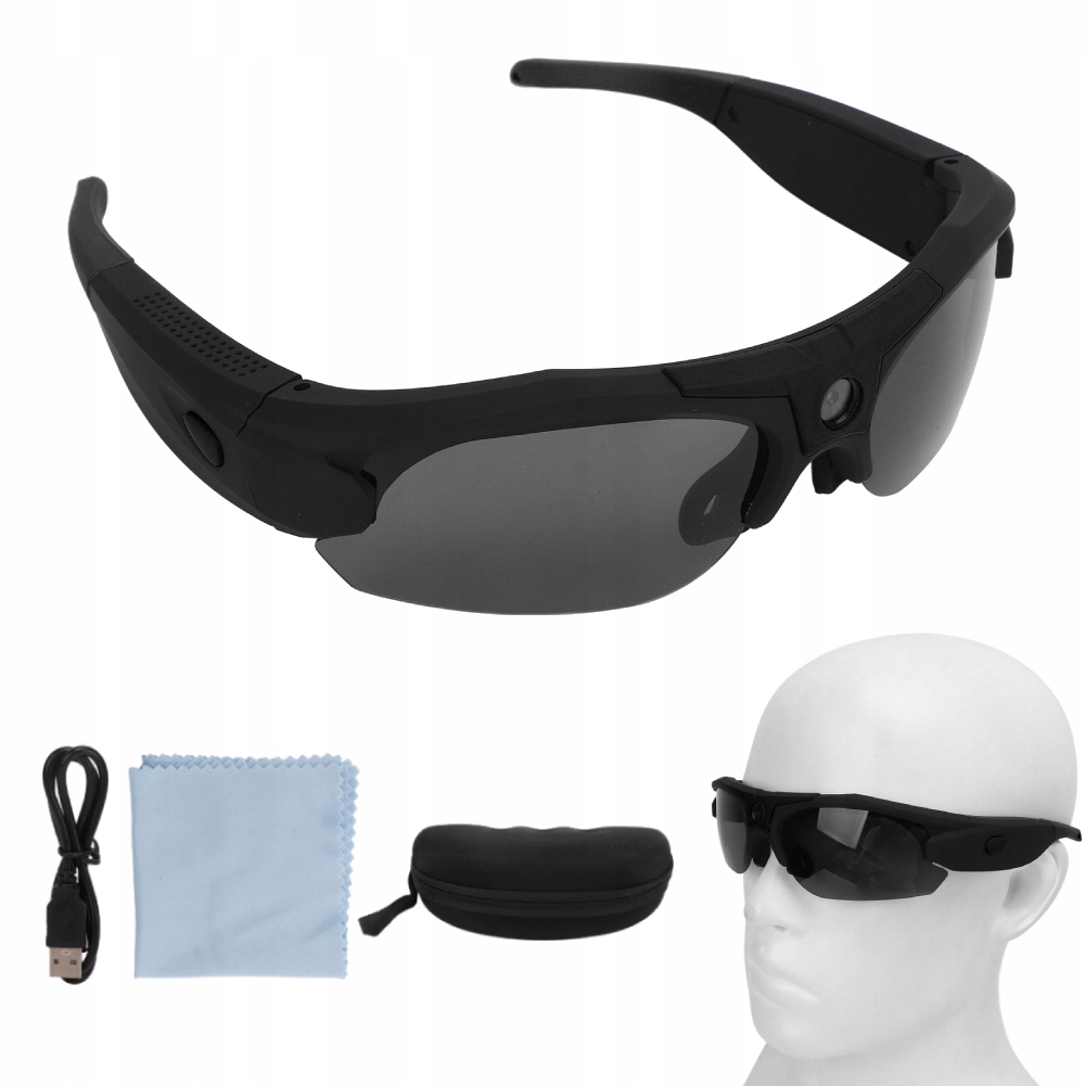 Špionážne Slnečné Okuliare Skrytá Wifi Kamera S Plným Odpočúvaním