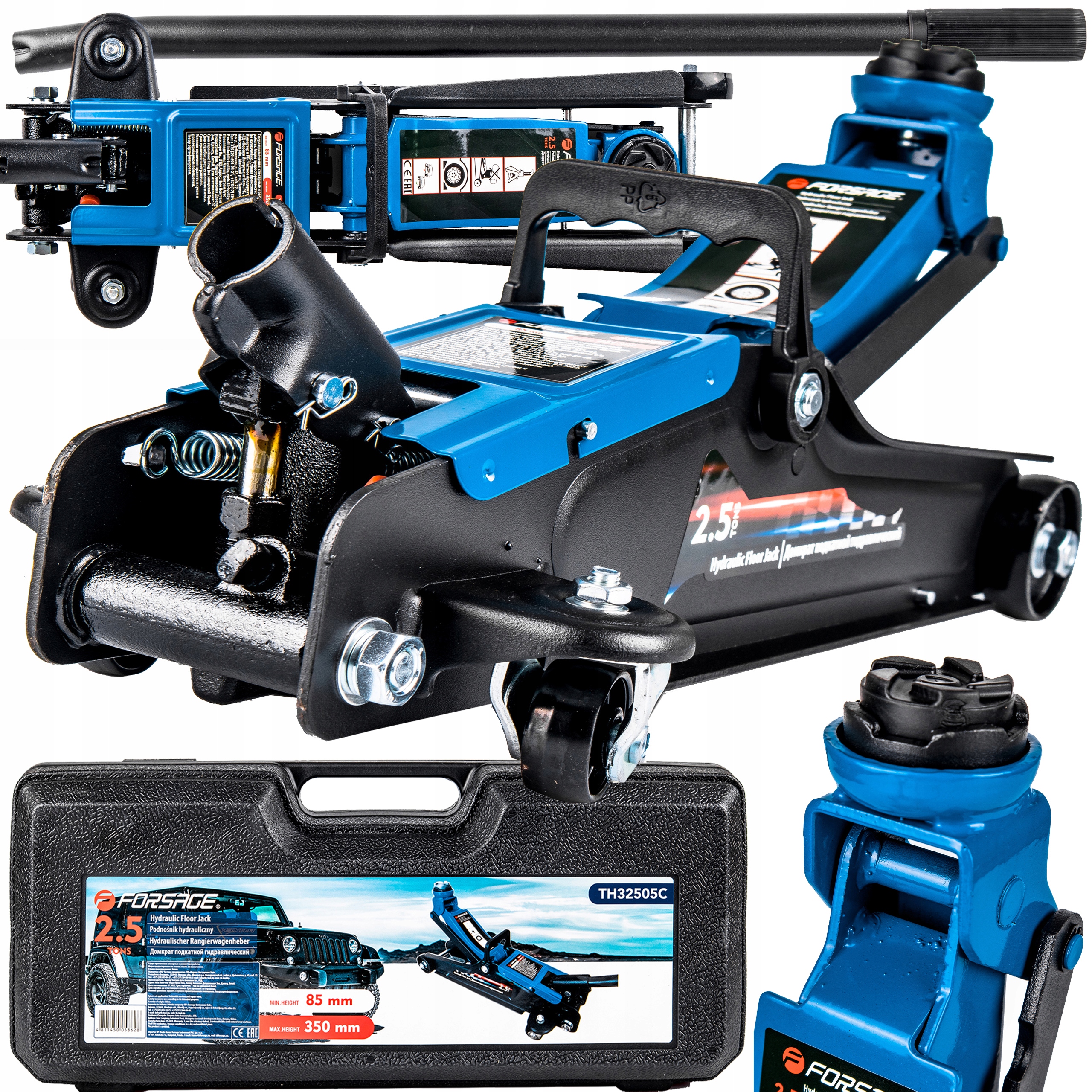 АВТОМОБІЛЬНИЙ ДОМКРАТ 2,5 Т ДОМКРАТ ВАЛІЗУ ЖАБА