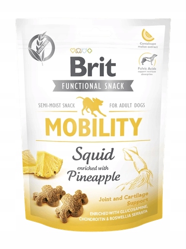 5x Brit Care Dog Snack Mobility Squid 150g