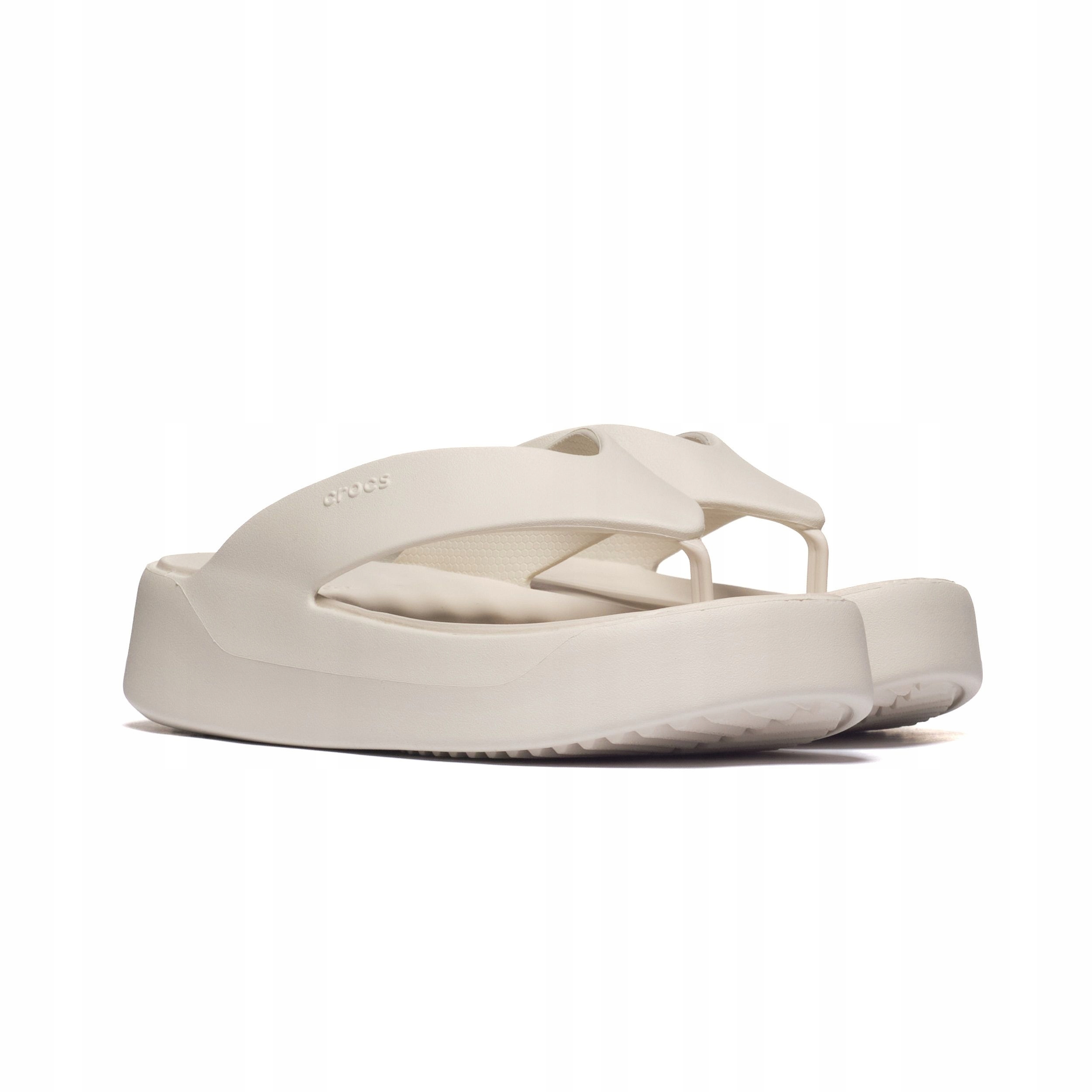Dámské žabky Crocs Getaway Platform Flip béžové vel. 39-40