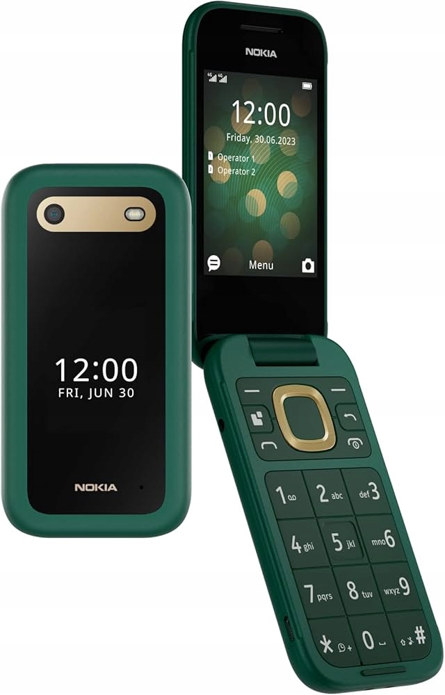 Telefon komórkowy Nokia 2660 Flip 48 Mb 128 Mb 4G (lte) zielony