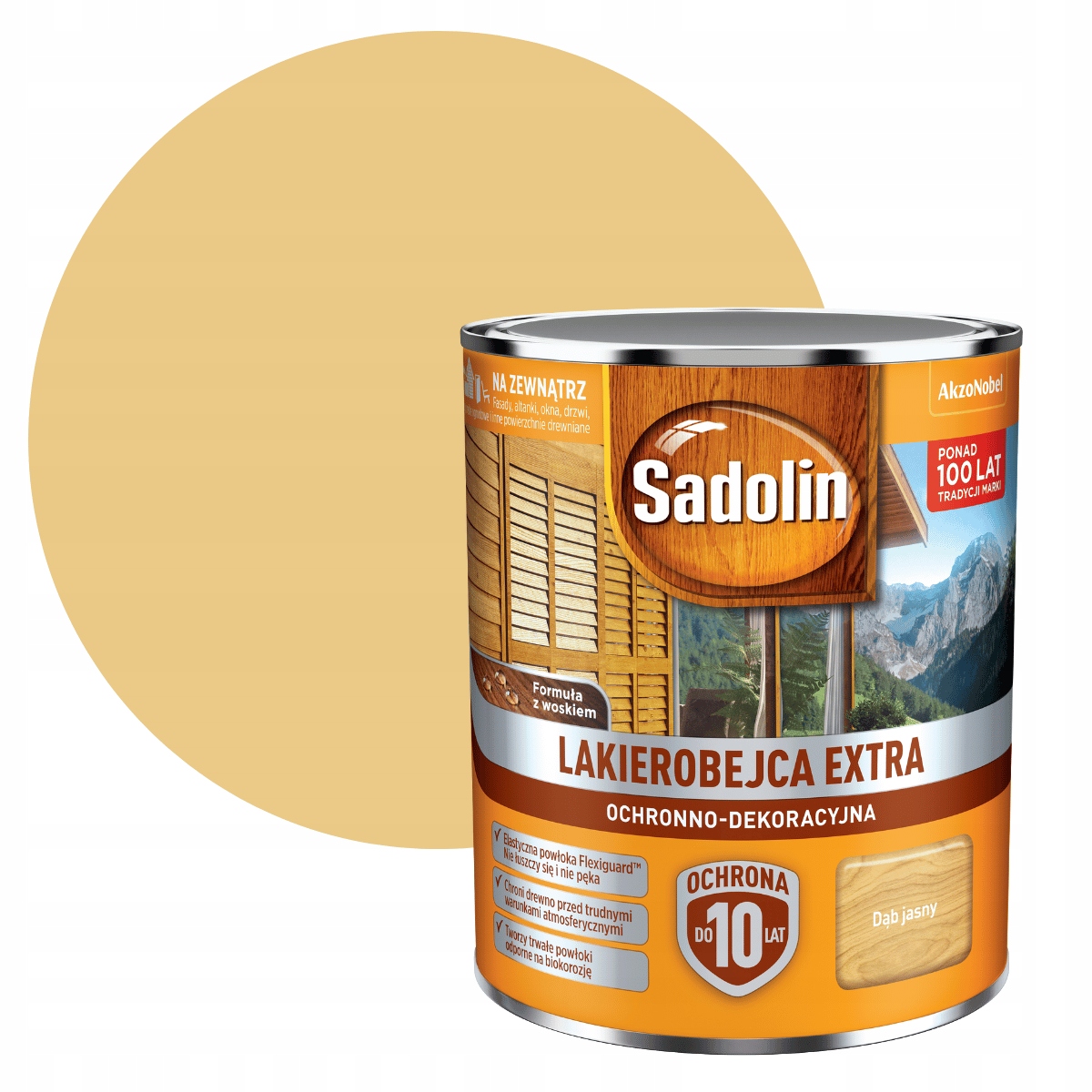 

Sadolin Extra 0,75L Lakierobejca Dąb Jasny