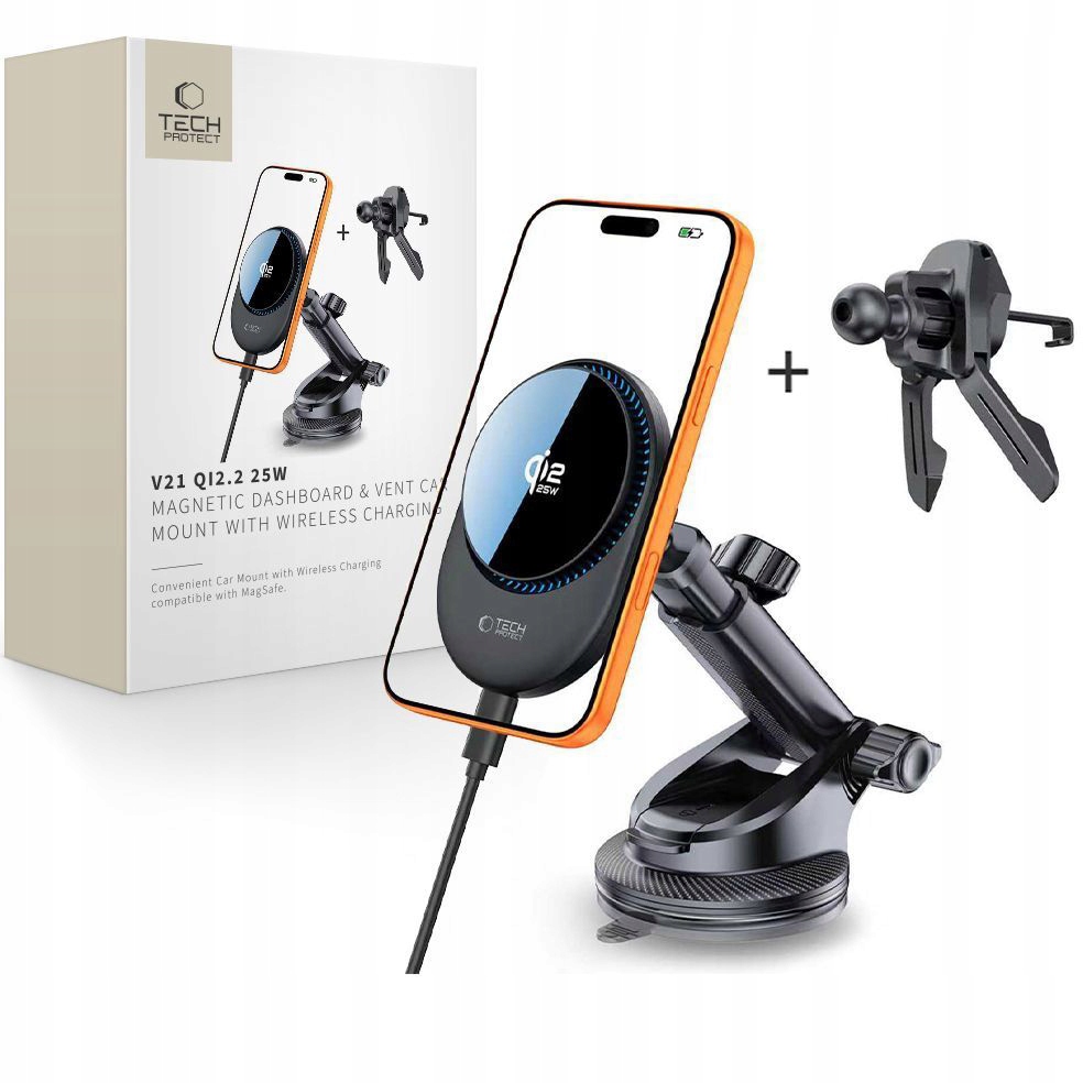 Uchwyt samochodowy magnetyczny na kratkę Tech-Protect z funkcją MagSafe