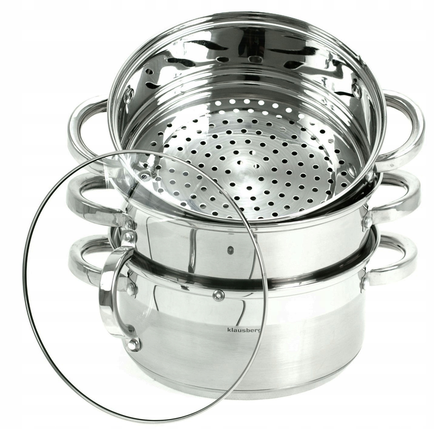 

Garnek 4 L do Gotowania na Parze 22 cm 5 x Dno