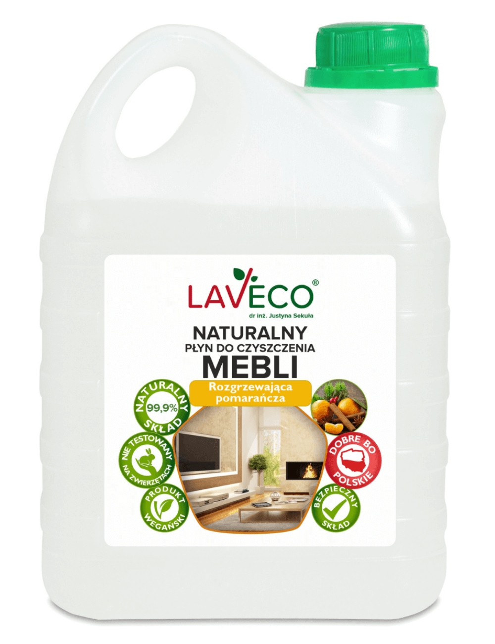 

Laveco Naturalny płyn do mebli – rozgrzewająca 2l