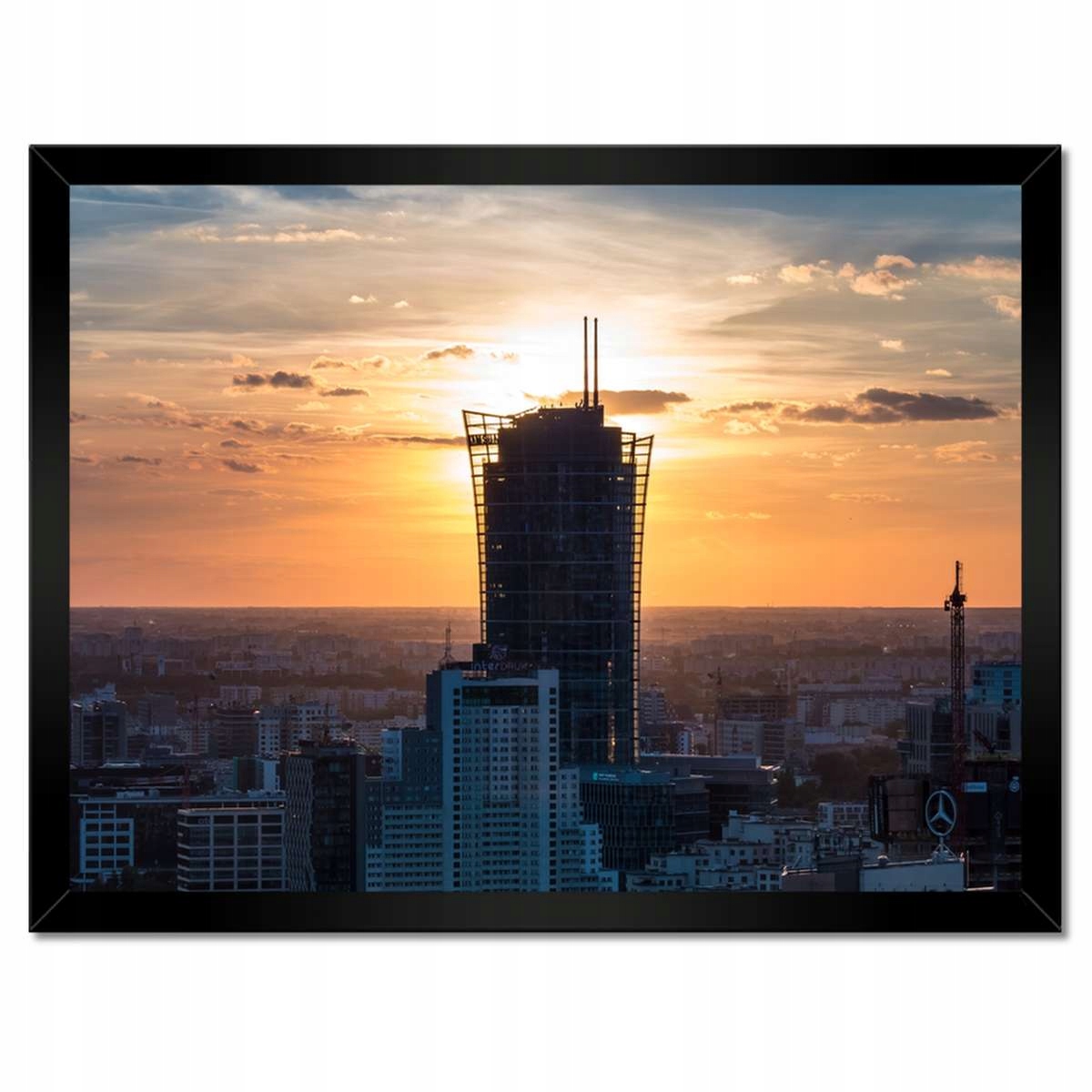 Plakáty v rámu 40x30 Varšava Hlavní město Polský
