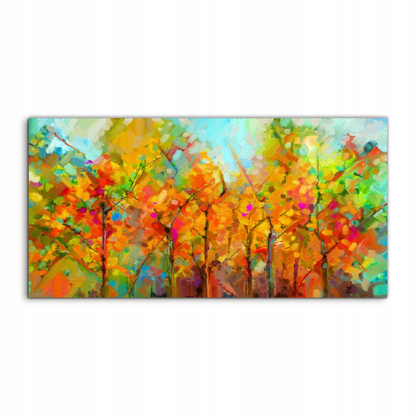 Akrylový obraz 100x50 s grafikou Stromy Príroda Listy