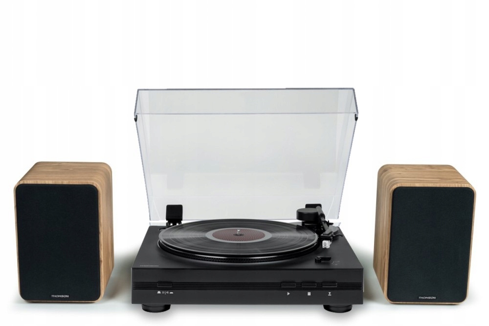 Automatický gramofón s aktívnymi reproduktormi Thomson TT350 WS602DUO