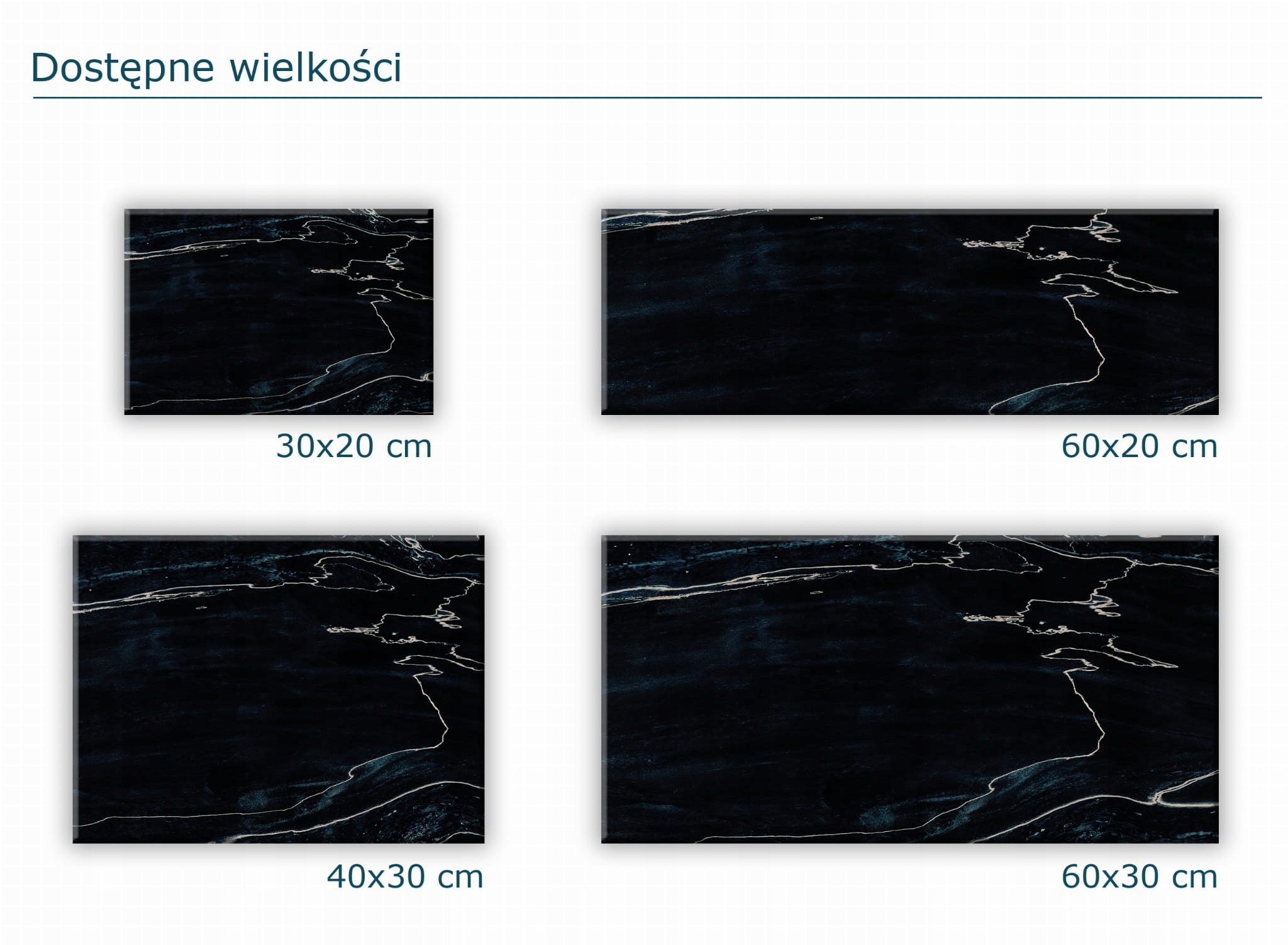 SZKLANA PODSTAWKA POD ZNICZE 60x20cm Marmur 36c Motyw inny
