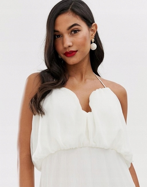 SUKIENKA MAXI BIAŁA 40 Rozmiar 40