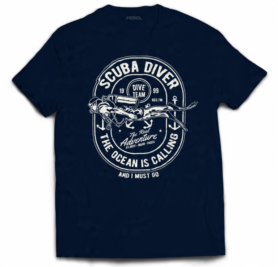 

Tshirt dla nurków scuba diving diver nurkowie 4XL