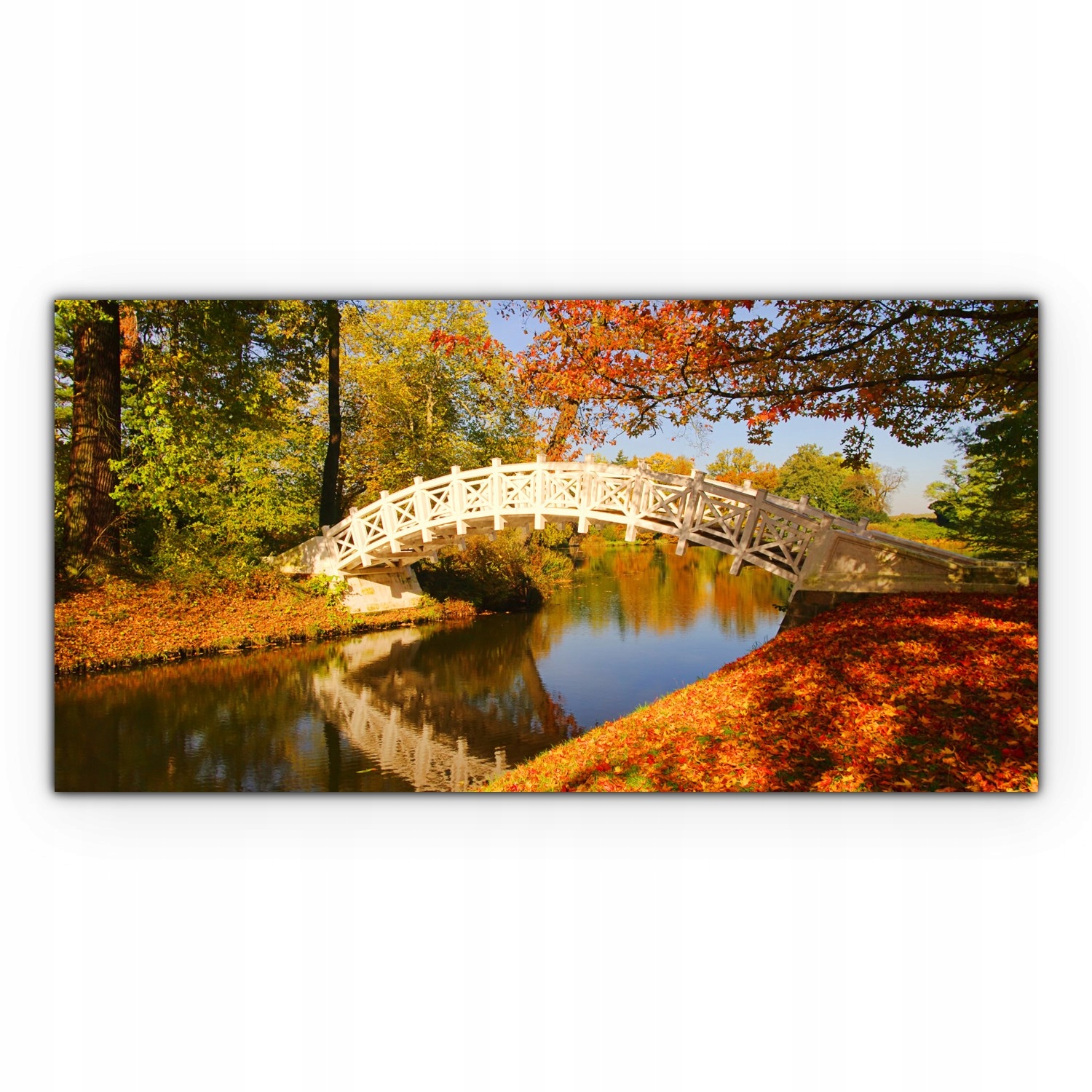 

foto-obraz na płótnie 100x50 Jesień Most Krajobraz