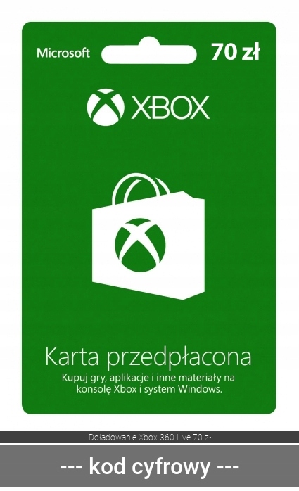 Xbox 360 Live 70 зл