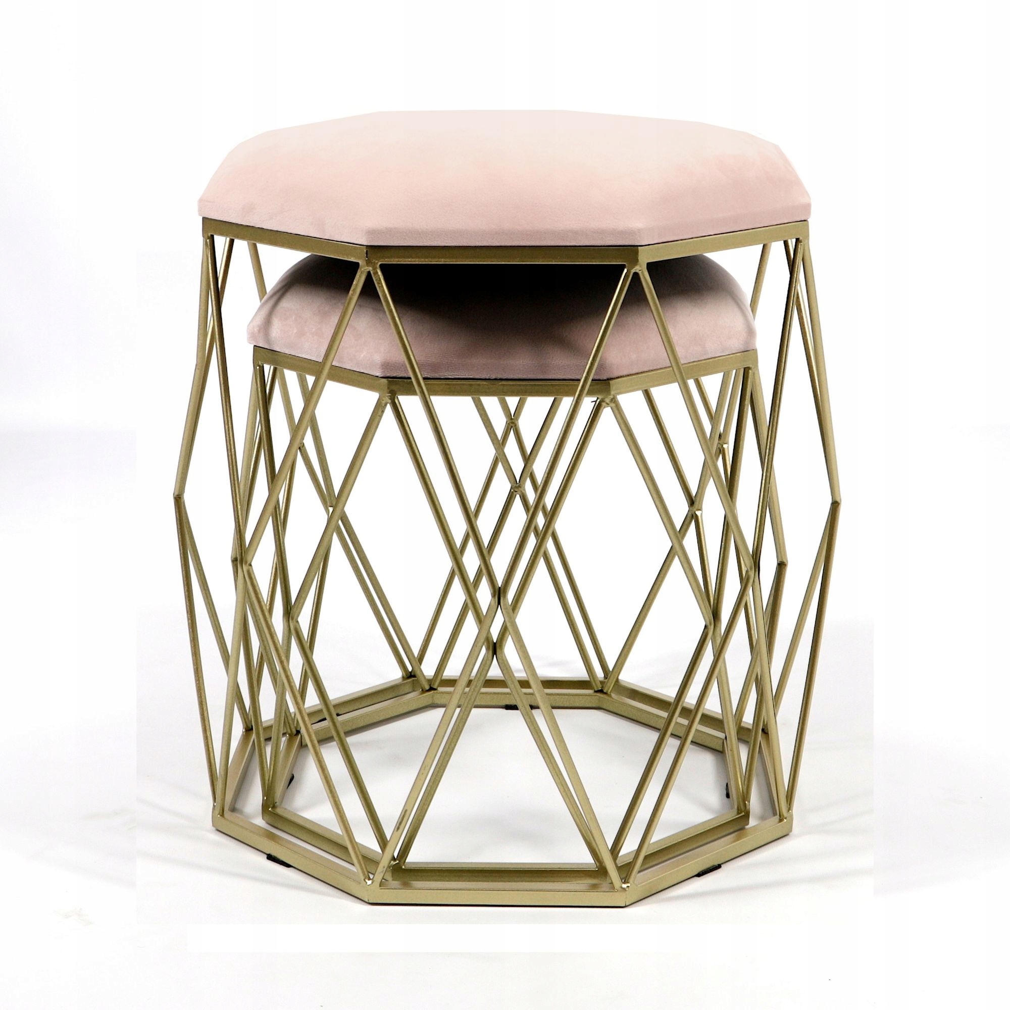 Pufa Welurowa Złota Różowa Welur 37 + 45cm 2w1 Kod producenta MSP26GOLD/PINK