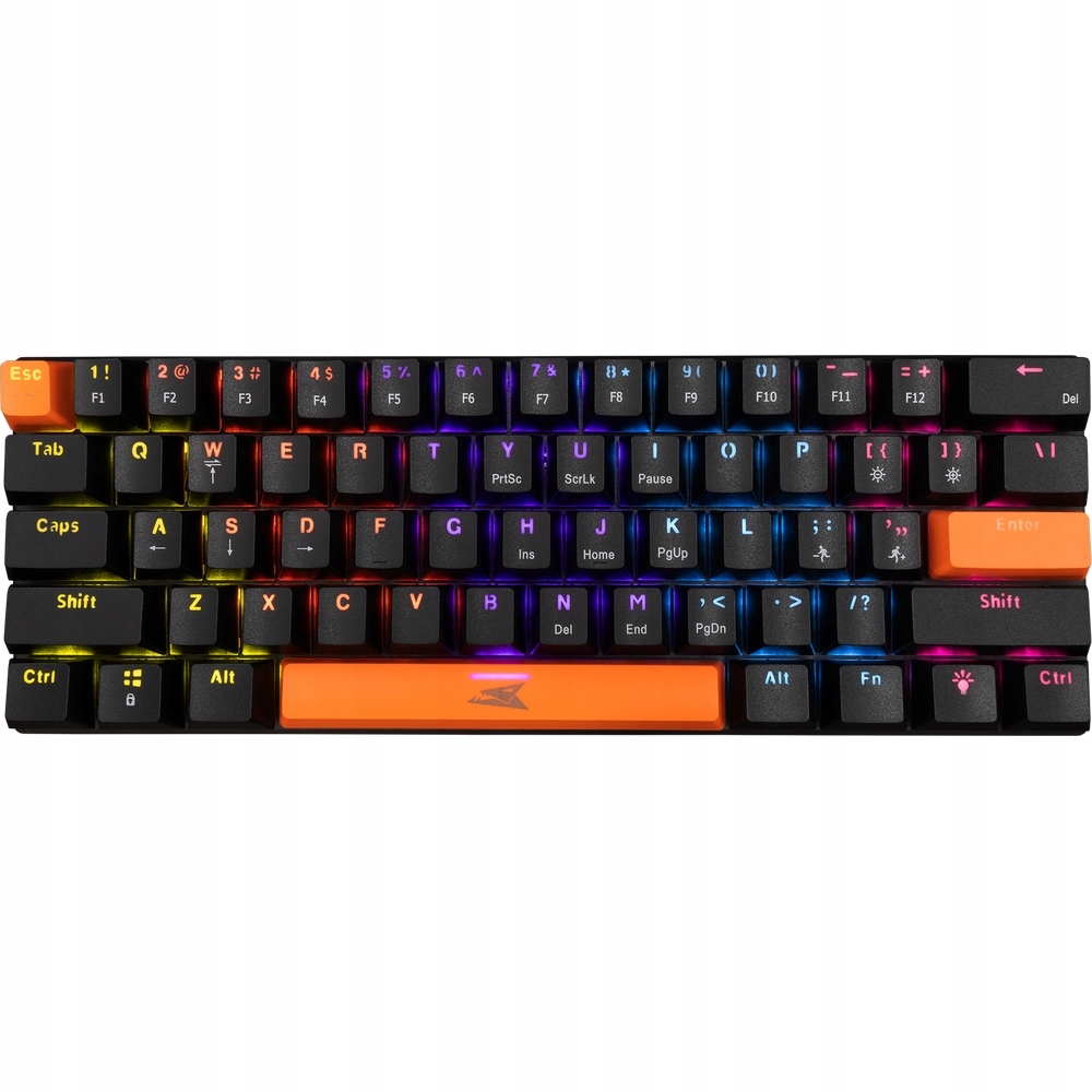 Klawiatura gamingowa Baracuda Dolphin mechaniczna z Rgb, Blue Switch, Usb-c
