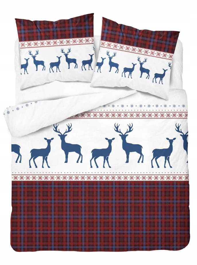 

Pościel świąteczna Renifer 220x200 100% Bawełna