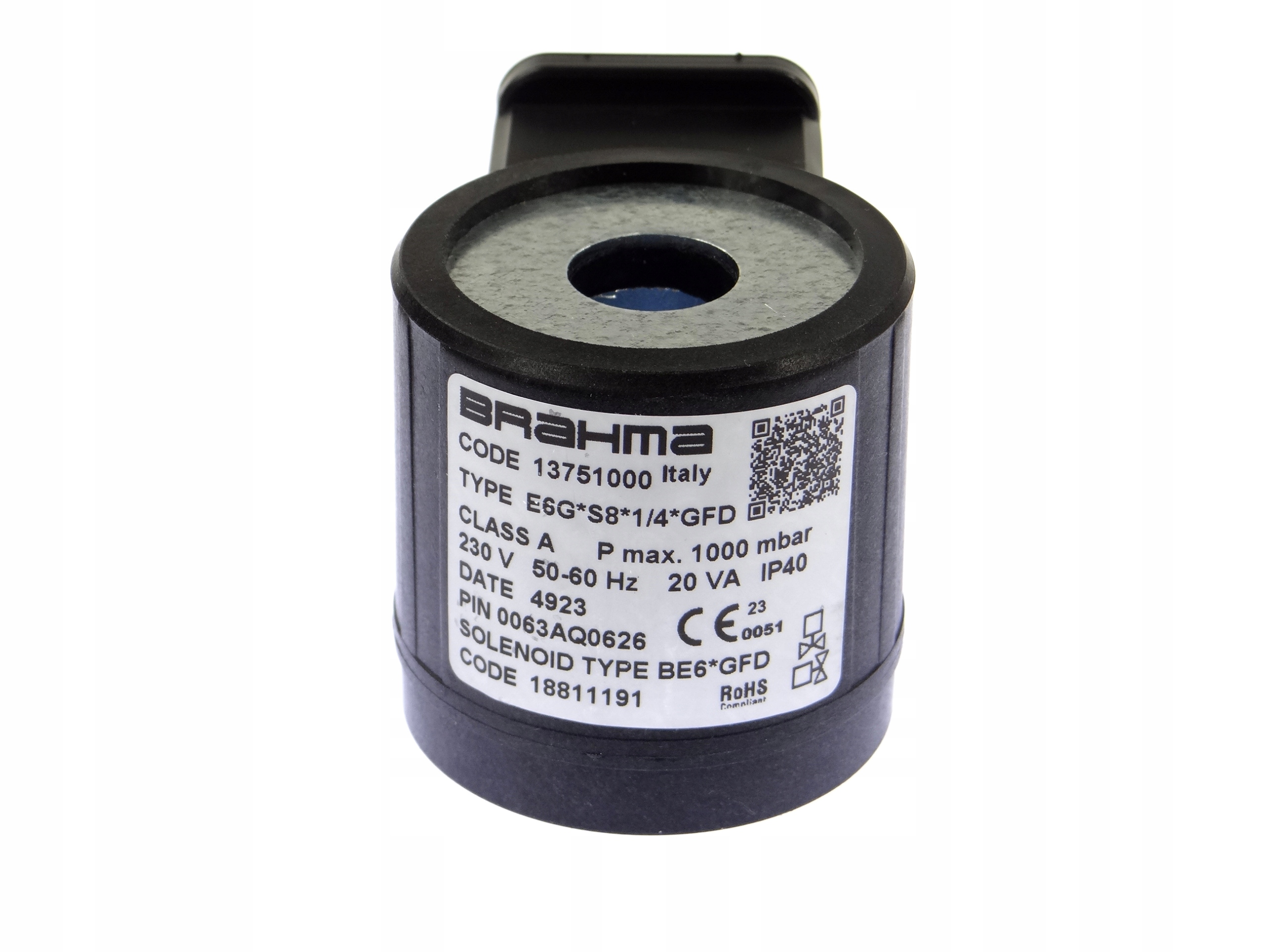 Cievka Elektroventilu BE6*GFD Brahma Pre Ventil E6G*S8*1/4*GFD Code 13751000
