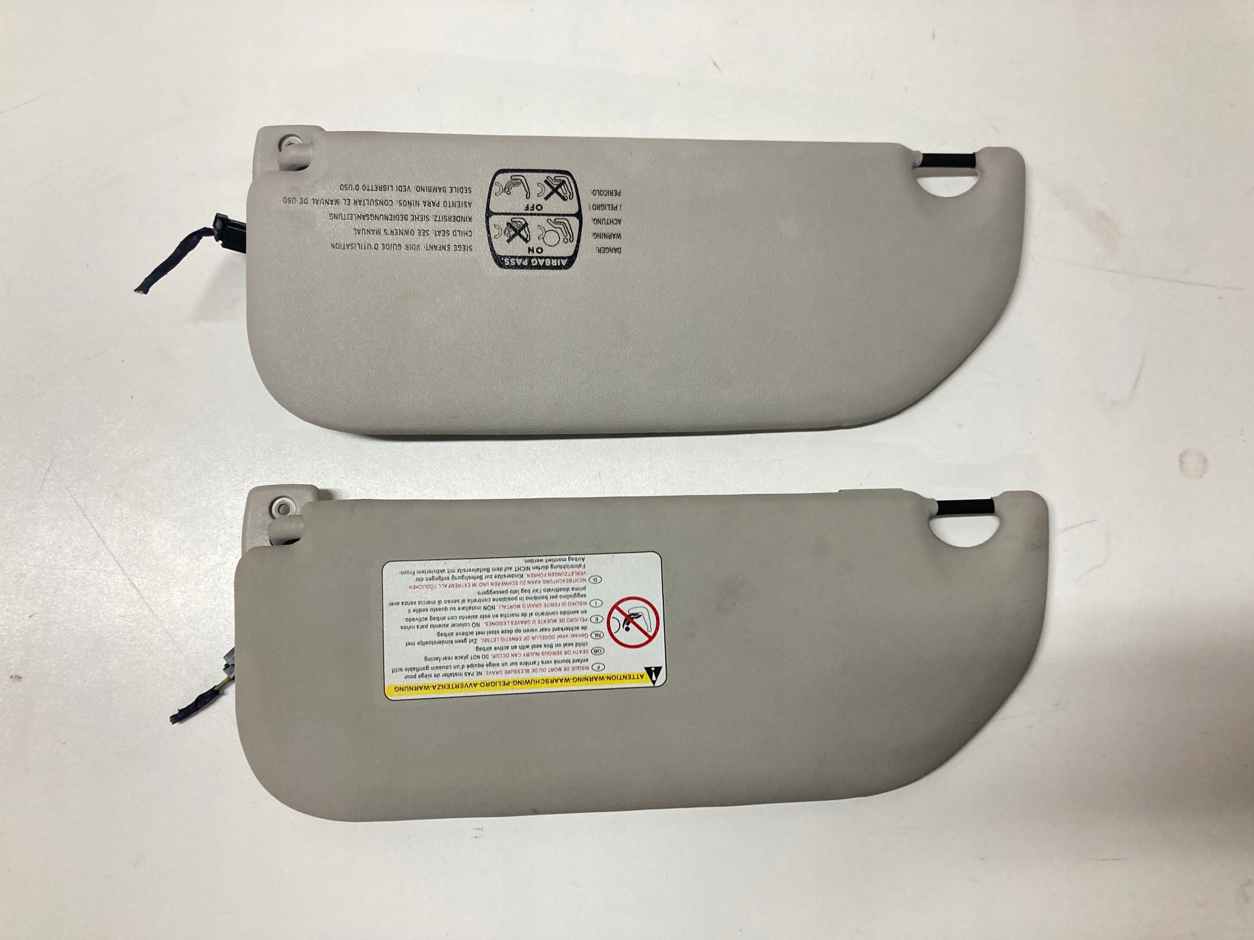visor right PODSWIETLANY Citroen C2 C3 visor