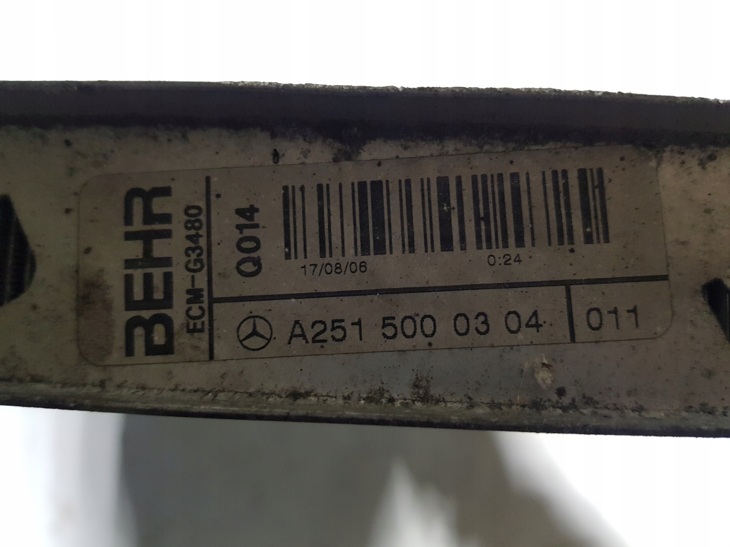 water cooler MERCEDES W251 W164 X164 ML GL 3.0 CDI