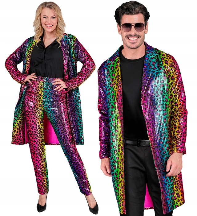 Módní kabát na párty Kostým Přebr Party Fashion Coat L/XL