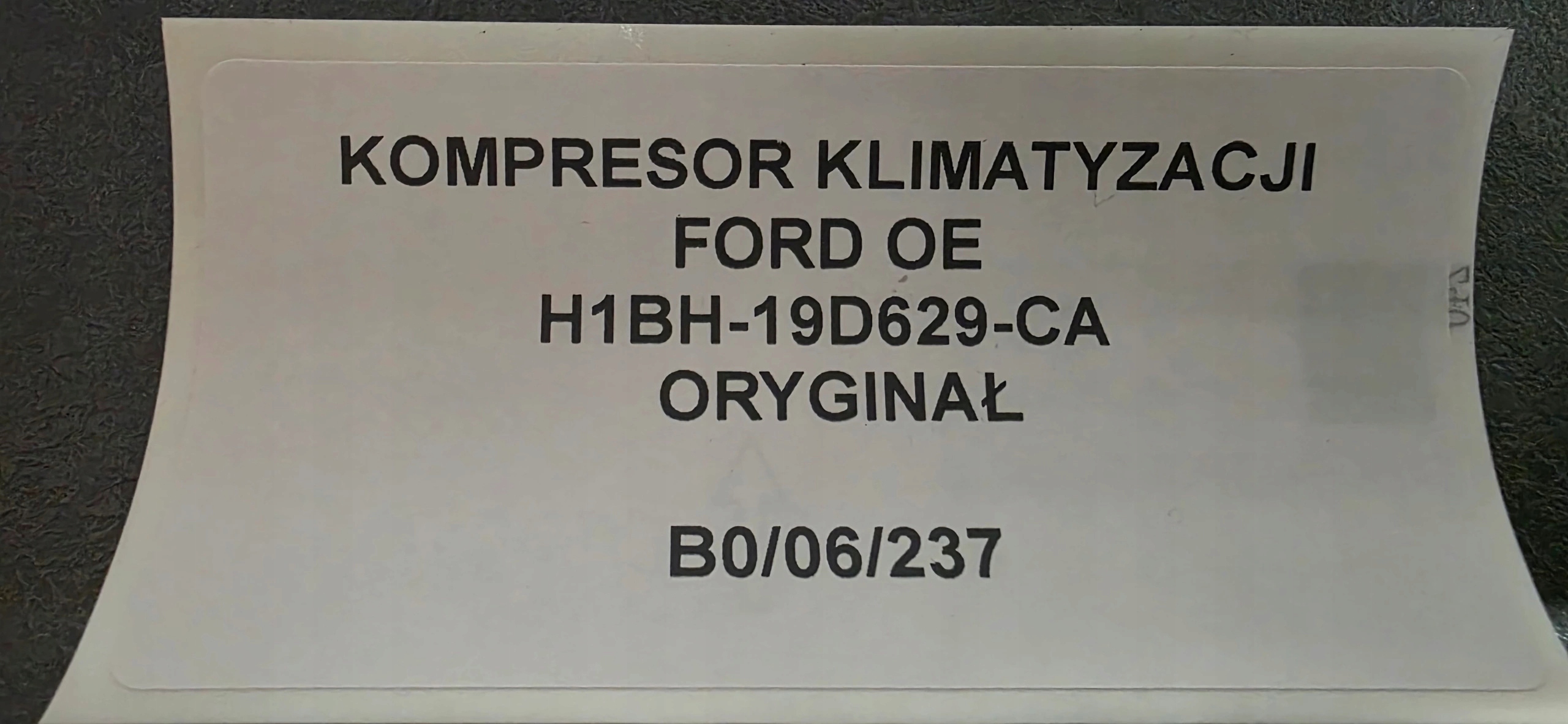 kompresor klimatizaci FORD OE originál H1BH-19D629-CA